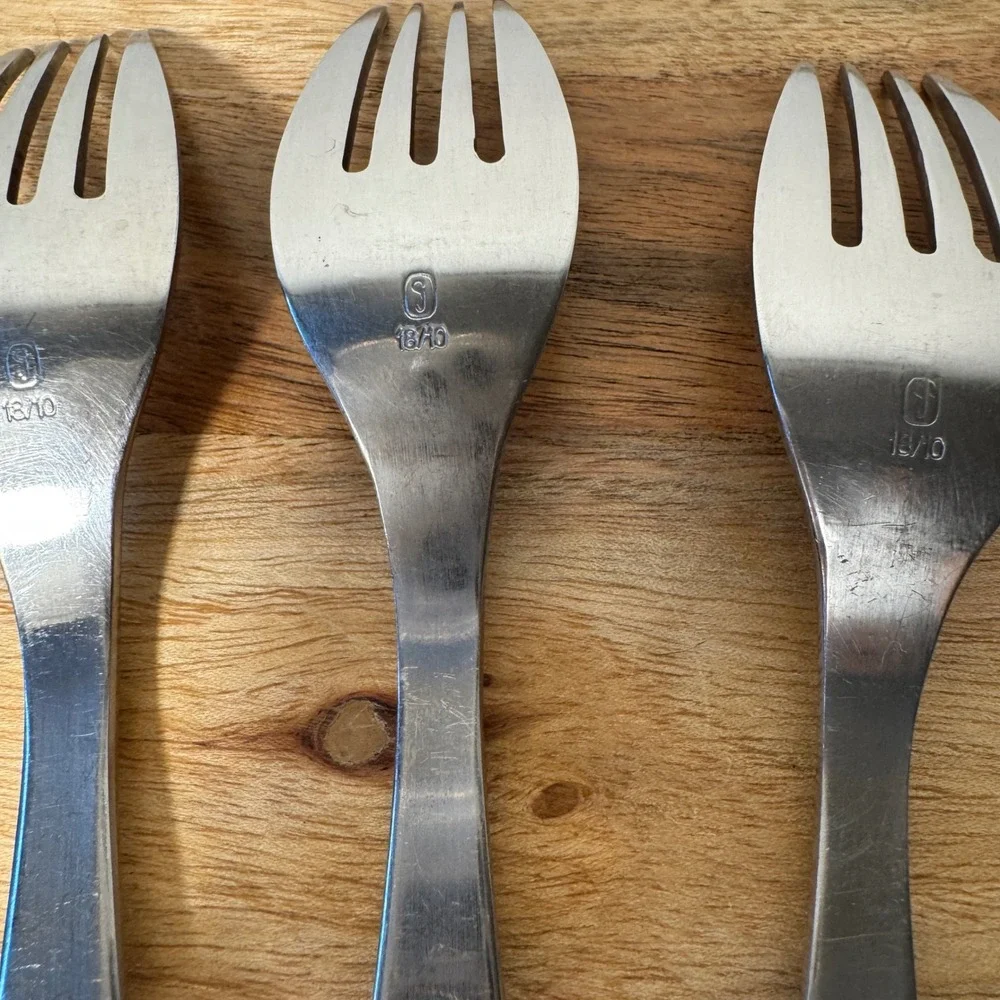 Stanley Roberts Flatware Set Silver 18/10 Stainless 4pc Forks Spoon